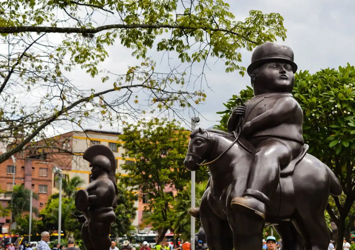 Botero sculptures at Plaza Botero in Medellín, Colombia