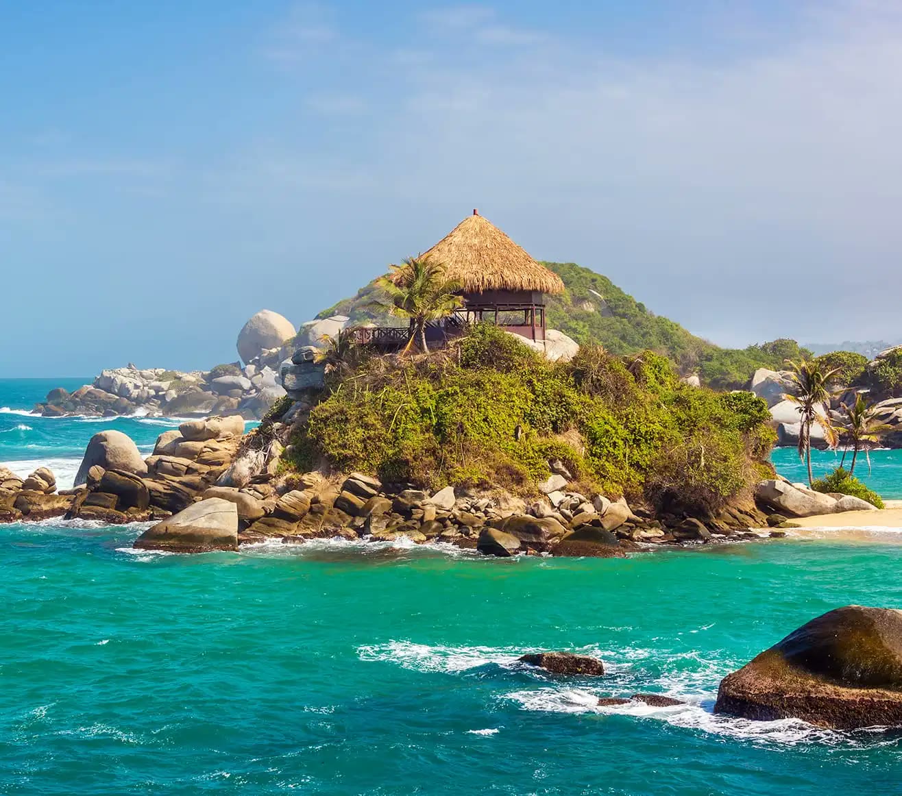 Tayrona National Park coastline on Colombia's Caribbean coast